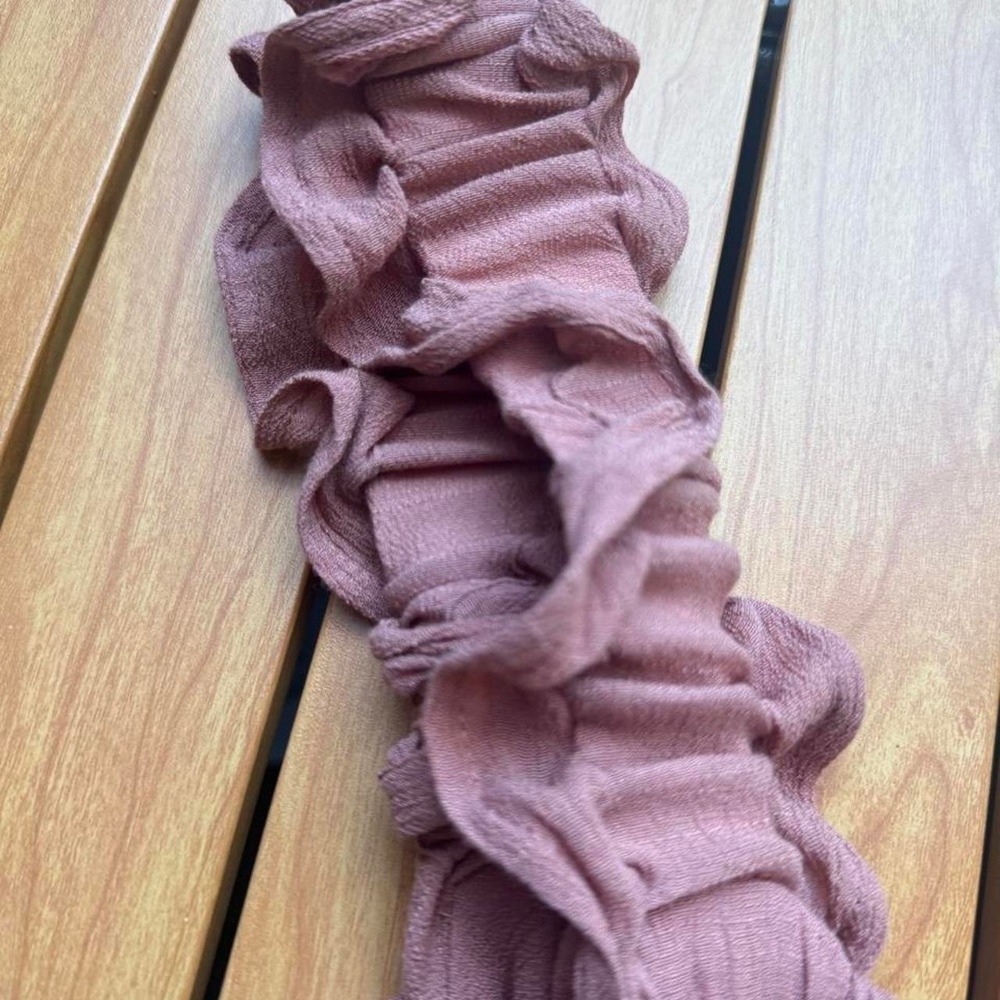 Pink ruffle dress with tie straps - Picture 2 of 5
